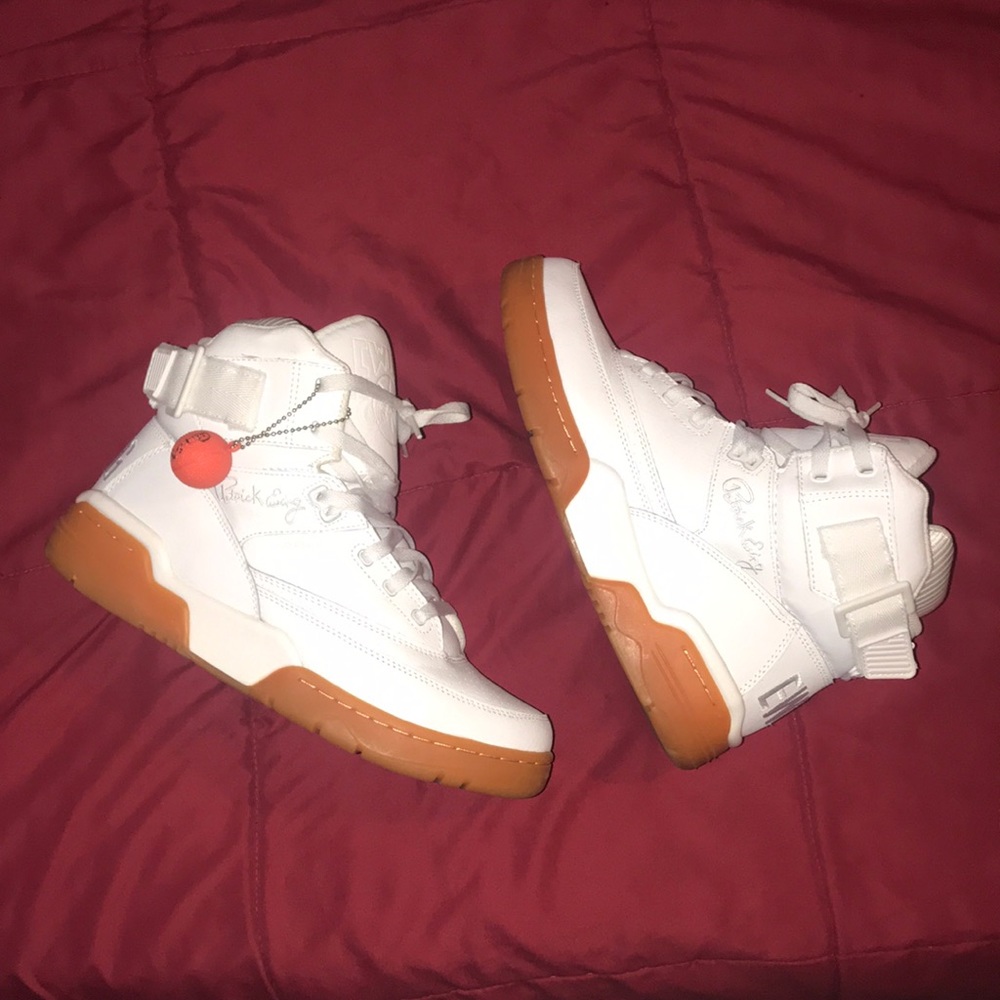 Patrick Ewing Men’s White Gum SH 33 Sz US 10.5